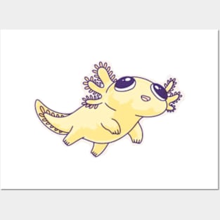 Cute Axolotl Posters and Art